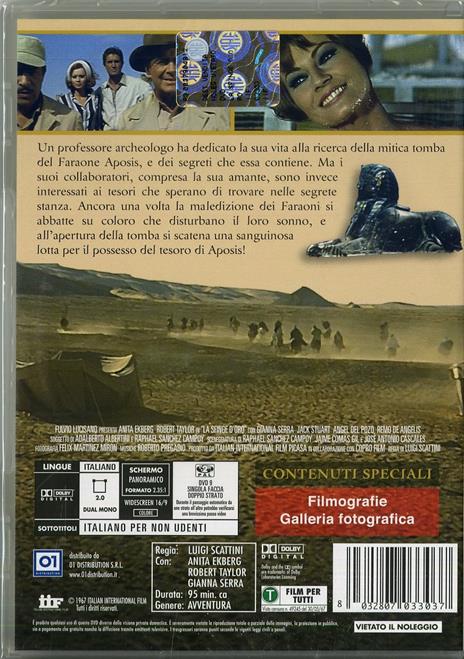 La sfinge d'oro di Luigi Scattini - DVD - 2