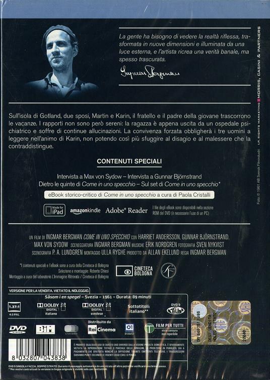 Come in uno specchio di Ingmar Bergman - DVD - 2