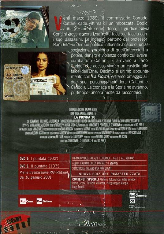 La Piovra 10 (2 DVD) - DVD - Film di Luigi Perelli Drammatico |  laFeltrinelli