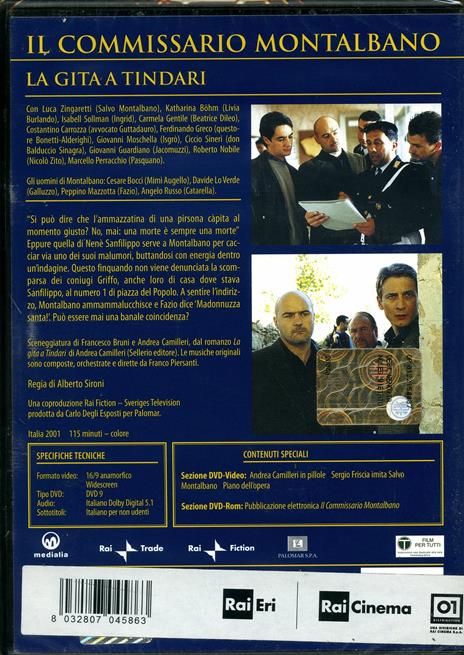 Il commissario Montalbano. La gita a Tindari di Alberto Sironi - DVD - 2