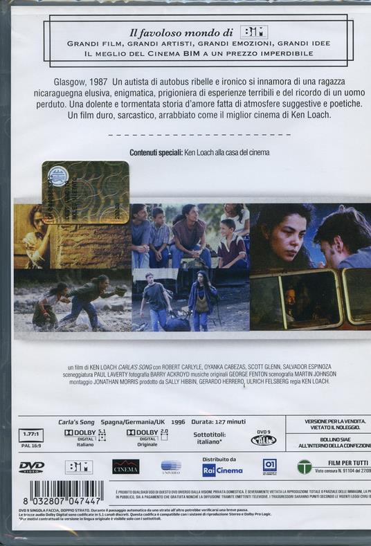 La canzone di Carla (DVD) di Loach Ken - DVD - 2