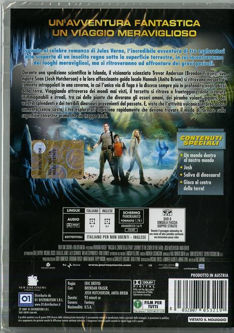 Viaggio al centro della Terra di Eric Brevig - DVD - 2