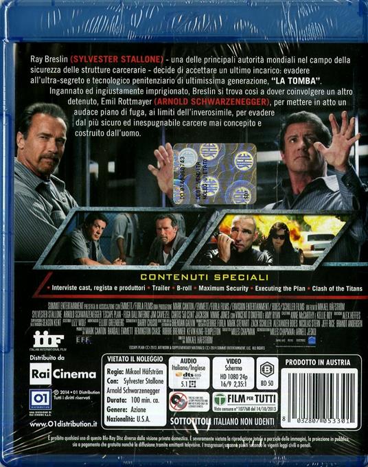 Escape Plan. Fuga dall'inferno di Mikael Håfström - Blu-ray - 2