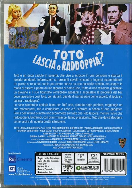 Totò lascia o raddoppia? di Camillo Mastrocinque - DVD - 2