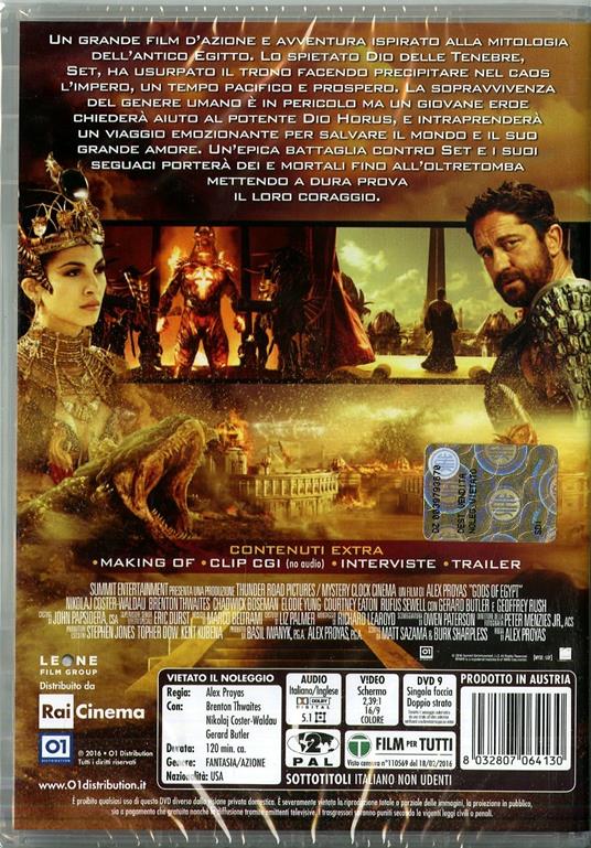Gods of Egypt - DVD - Film di Alex Proyas Avventura | laFeltrinelli