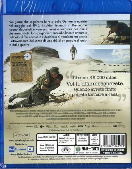 Land of Mine. Sotto la sabbia di Martin Zandvliet - Blu-ray - 2