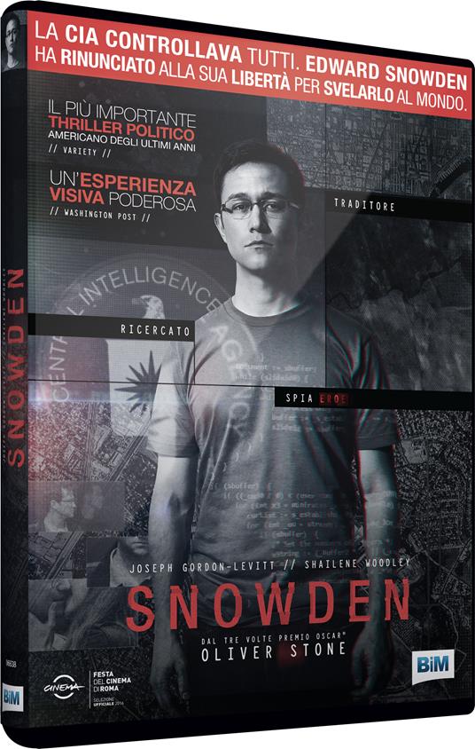 Snowden (DVD) - DVD - Film di Oliver Stone Drammatico | Feltrinelli