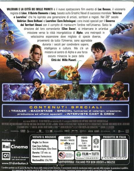 Valerian e la città dei mille pianeti (Blu-ray) di Luc Besson - Blu-ray - 10