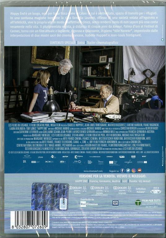 Happy End (DVD) - DVD - Film di Michael Haneke Commedia | laFeltrinelli