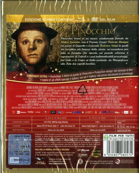 Pinocchio (DVD + Blu-ray) di Matteo Garrone - DVD + Blu-ray - 2