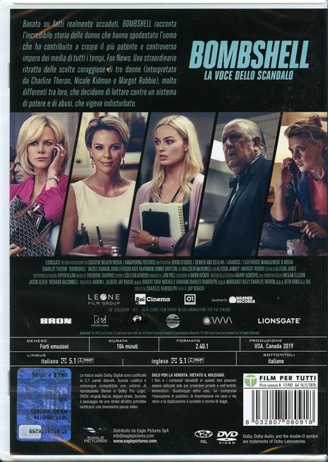 Bombshell. La voce dello scandalo (DVD) di Jay Roach - DVD - 2