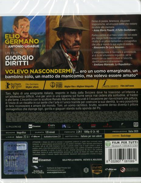 Volevo nascondermi (Blu-ray) di Giorgio Diritti - Blu-ray - 2