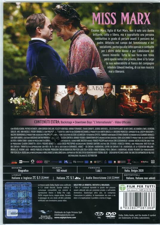 Miss Marx (DVD) di Susanna Nicchiarelli - DVD - 3