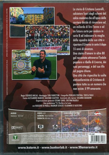 99 amaranto. Lucarelli di Federico Micali - DVD - 2