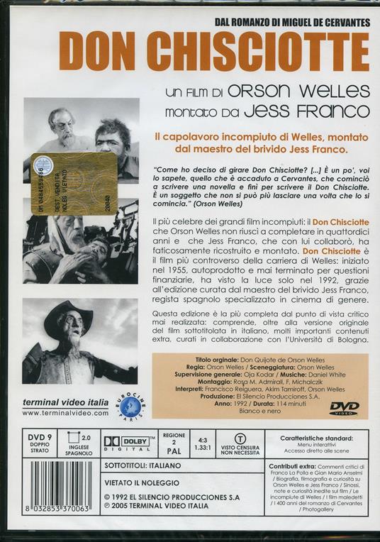 Don Chisciotte di Orson Welles - DVD - 2