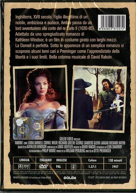 Ambra (DVD) di Otto Preminger - DVD - 2