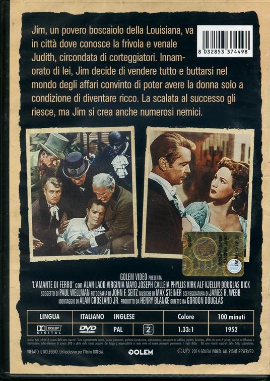 L' amante di ferro di Gordon Douglas - DVD - 2