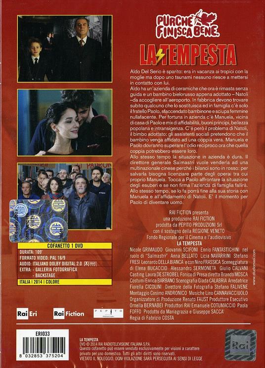 La tempesta di Fabrizio Costa - DVD - 2