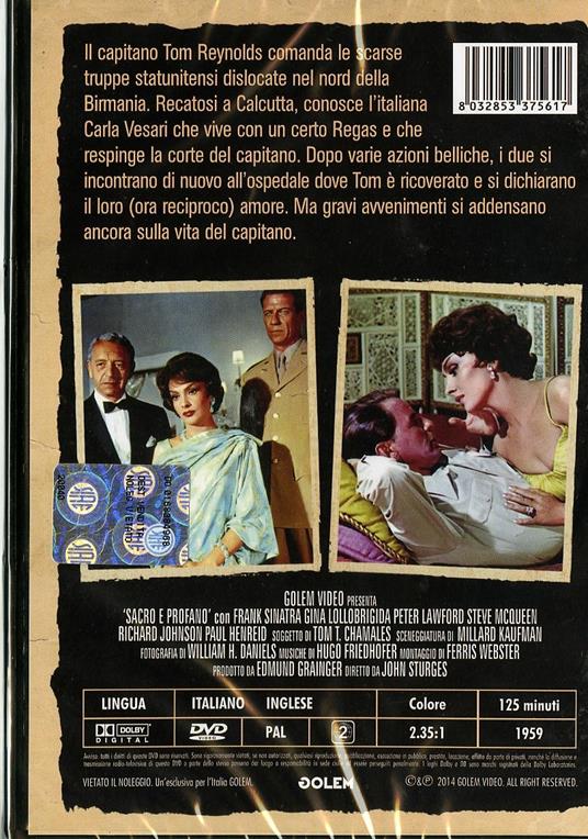 Sacro e profano di John Sturges - DVD - 2