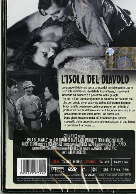 L' isola del diavolo di Frank Borzage - DVD - 2