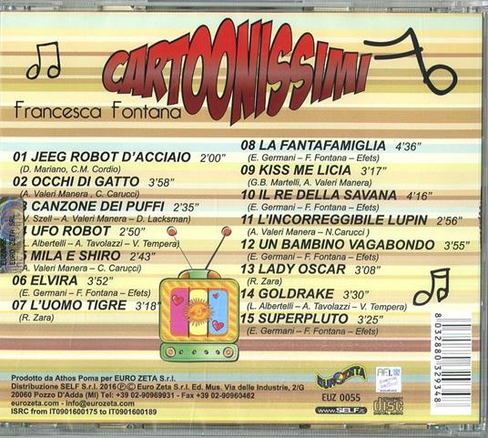 Cartoonissimi - CD Audio di Francesca Fontana - 2