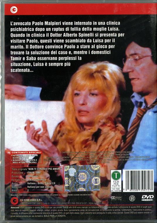 Non ti conosco più amore di Sergio Corbucci - DVD - 2