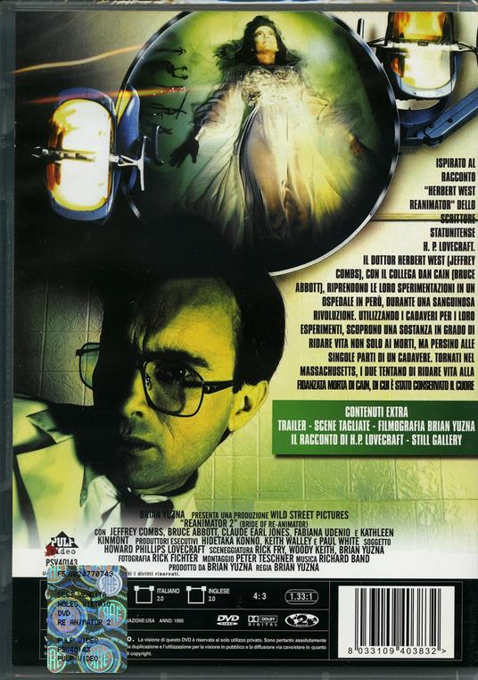 Re-Animator 2 di Brian Yuzna - DVD - 2