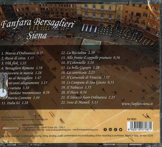 Fanfara Bersaglieri Siena - CD | laFeltrinelli