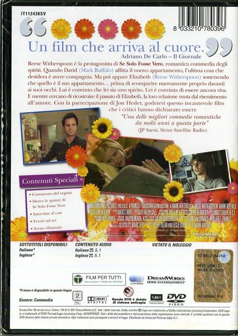 Se solo fosse vero di Mark Waters - DVD - 2