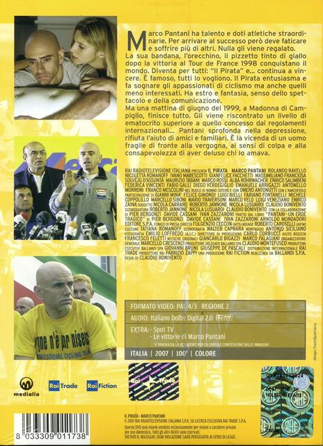 Il Pirata Marco Pantani di Claudio Bonivento - DVD - 2