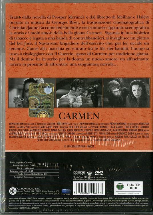 Carmen di Christian-Jaque - DVD - 2