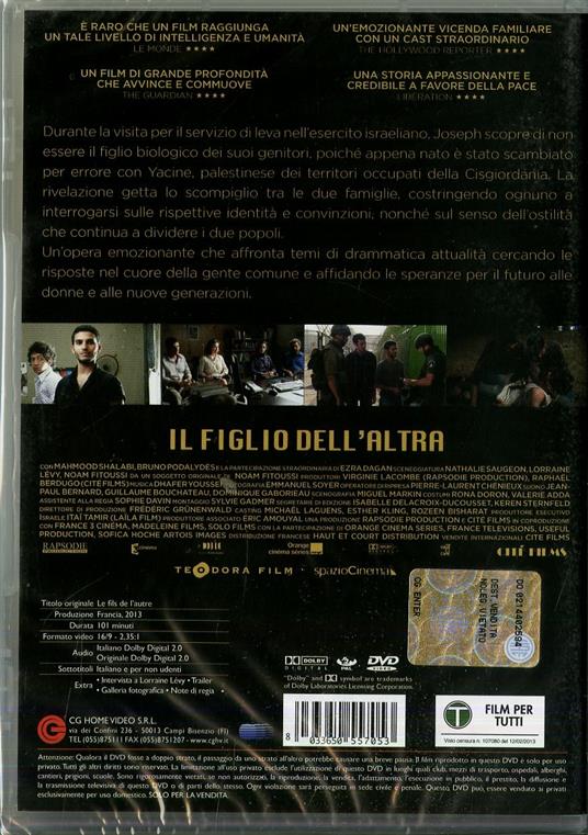 Il figlio dell'altra di Lorraine Lévy - DVD - 2