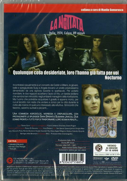 La nottata - DVD - Film di Tonino Cervi Commedia | Feltrinelli