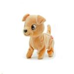 Peluche Cagnolino Beige Wigo 25 Cm Abbaia E Cammina Davvero Passeggiamici Decar 25497