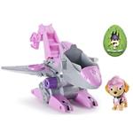 Personaggio Skye Con Veicolo Deluxe A Retrocarica E Dinosauro Misterioso Paw Patrol Dino Rescue Spin Master 124743