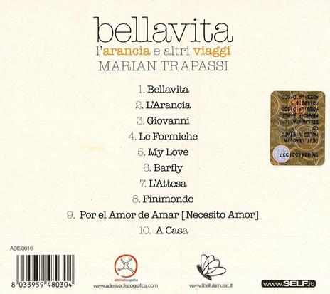 Bellavita. L'arancia e altri viaggi - CD Audio di Marian Trapassi - 2