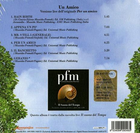 Un amico - CD Audio di Premiata Forneria Marconi - 2