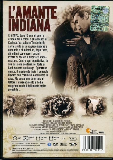 L' amante indiana di Delmer Daves - DVD - 2