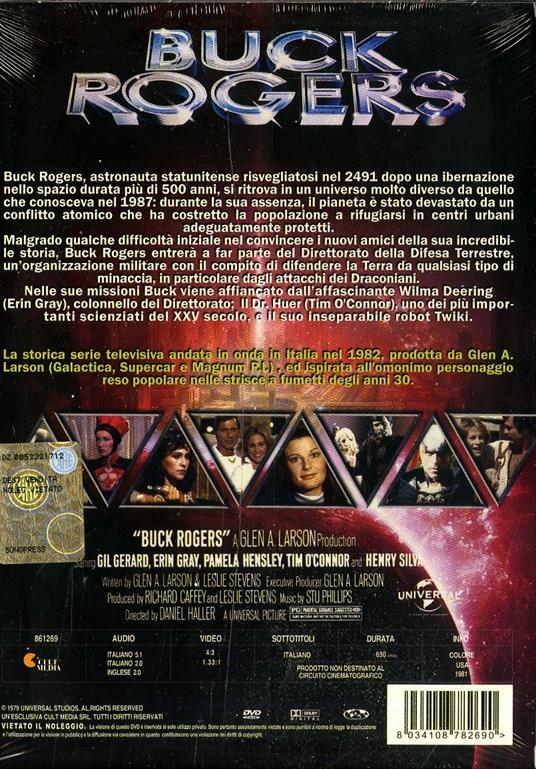 Buck Rogers. Stagione 2. Vol. 1 (3 DVD) di David G. Phinney,Vincent McEveety,Daniel Haller,Jack Arnold - DVD - 2