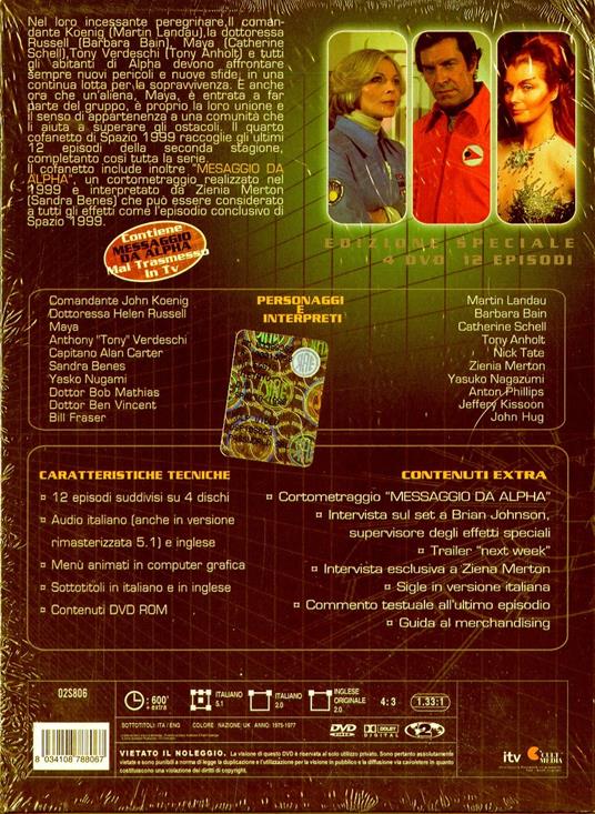 Spazio 1999. Stagione 2. Vol. 2 (4 DVD) - DVD - Film di Ray Austin , Bob  Brooks Fantastico | Feltrinelli