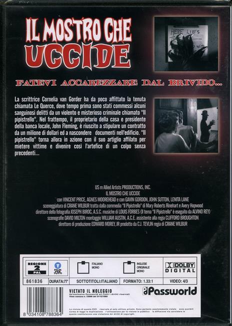 Il mostro che uccide di Crane Wilbur - DVD - 2