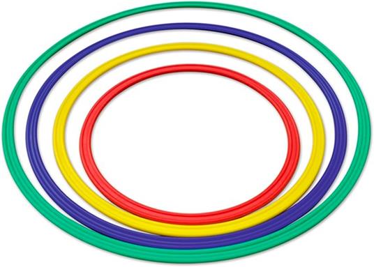 Cerchi Piatti per Ginnastica e Attività Motoria ø 60 cm. Set 4 Colori