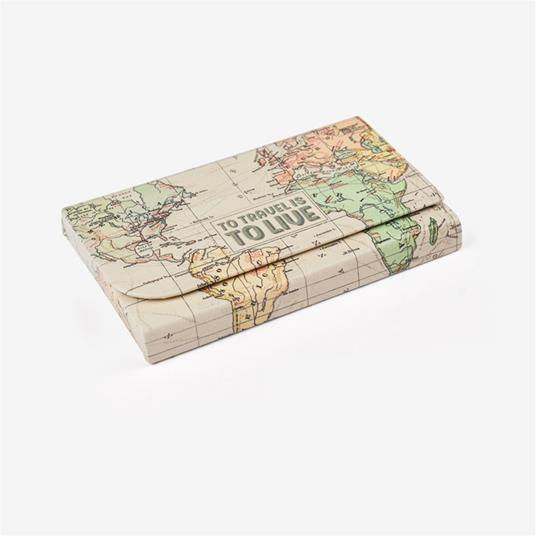 Porta carte di credito carta geografica Legami, Nice To Meet Card Holder Travel - 2