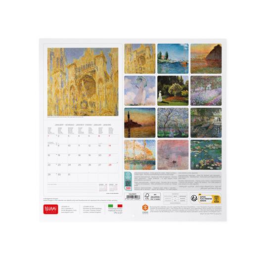 Calendario 2024, da parete, 30 x 29 cm CLAUDE MONET - 3