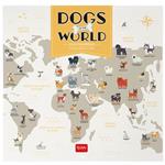 Calendario 2024, da parete, carta non patinata - 30 x 29 cm DOGS OF THE WORLD