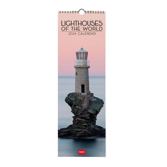 Calendario 2024, da parete, 16 x 49 cm LIGHTHOUSES OF THE WORLD