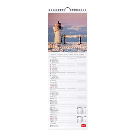 Calendario 2024, da parete, 16 x 49 cm LIGHTHOUSES OF THE WORLD - 2