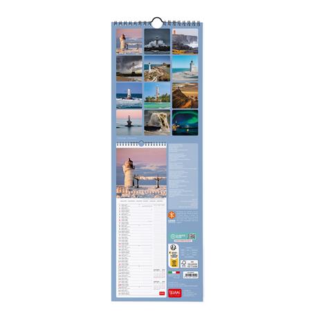 Calendario 2024, da parete, 16 x 49 cm LIGHTHOUSES OF THE WORLD - 3