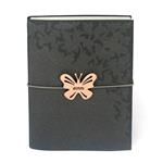 ECO Taccuino Butterfly A5 in ricuoio 224pg Bianche e Conf.Regalo