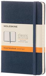 Taccuino Moleskine pocket a righe copertina rigida blu. Sapphire Blue